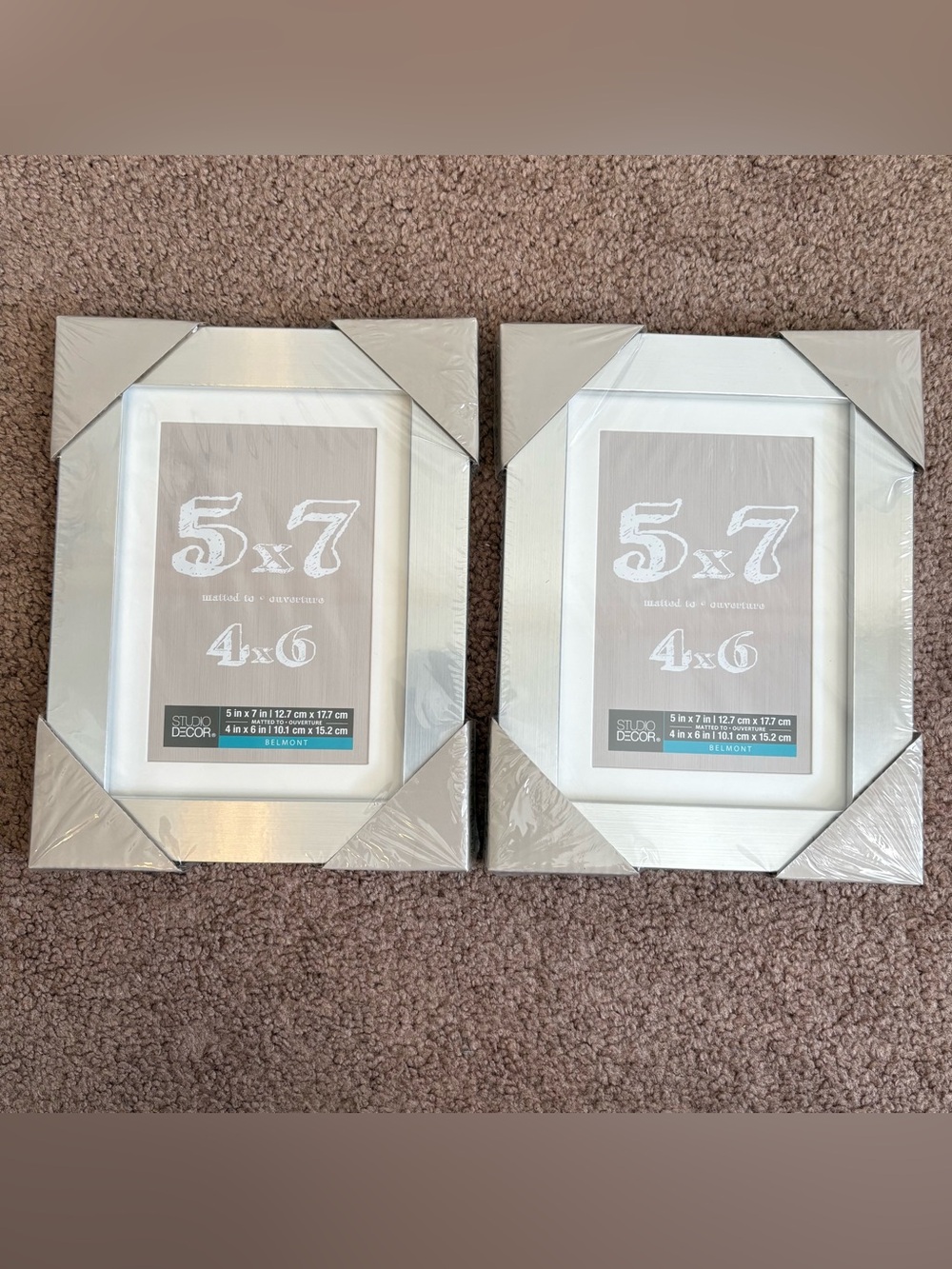 Studio Decor Silver Photo Frame set of 2
